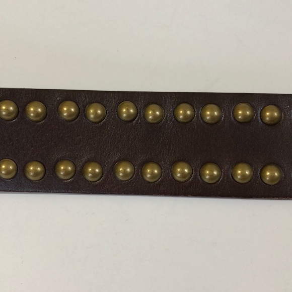 Banana Republic brown leather rivet belt size med. - Picture 4 of 4